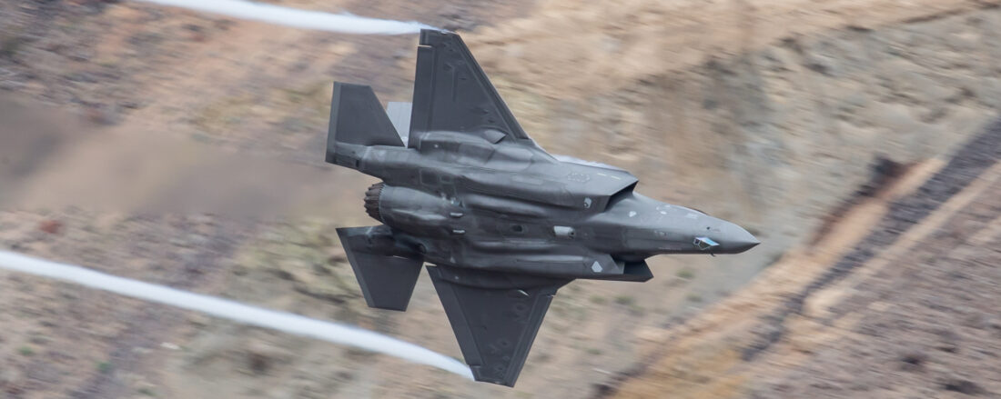 Air Force F35 low level Death Valley